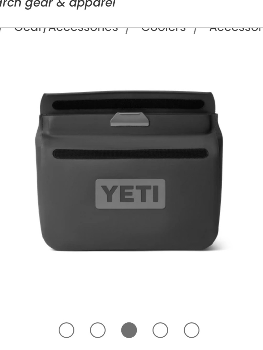 YETI 3L sidekick waterproof pouch in charcoal grey - Picture 2 of 10